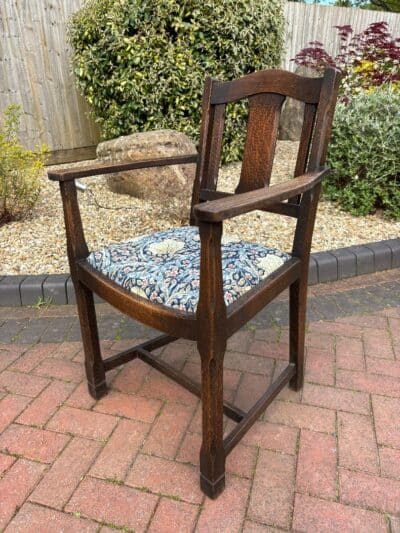 Cotswold School Oak Desk Chair armchair Antique Chairs 11