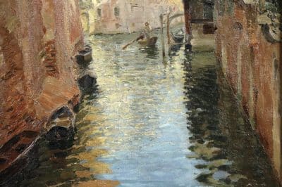 LUIGI  MORETTI (1884-1950) Oil painting Antique Art 9