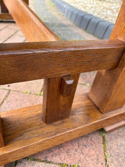 Brynmawr Arts & Crafts Oak Refectory Dining Table - Image 8