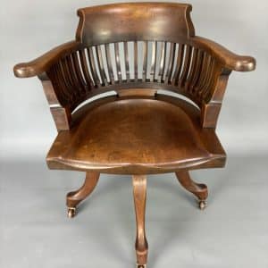 Late Victorian Swivel Desk Chair desk chair Antique Chairs 3