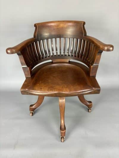 Late Victorian Swivel Desk Chair desk chair Antique Chairs 3