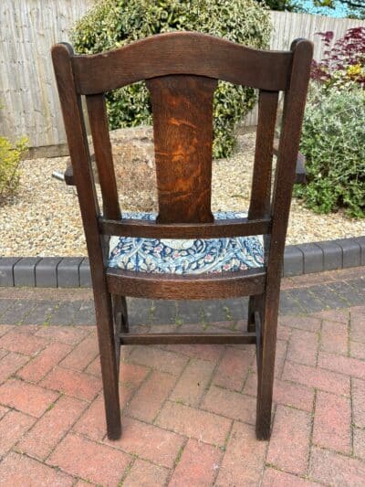 Cotswold School Oak Desk Chair armchair Antique Chairs 9