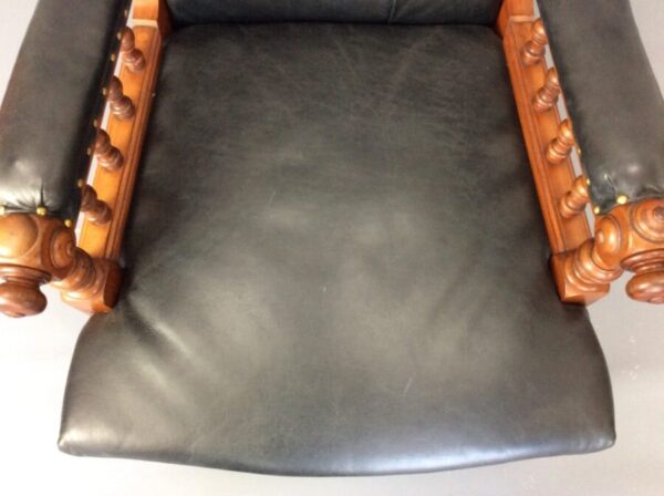 19th Century Reclining Library Reading Chair - Image 3