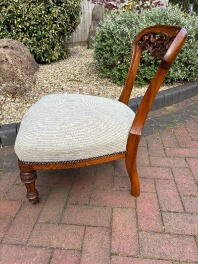 Victorian Fruitwood Bedroom Chair Bedroom Chair Antique Chairs 11
