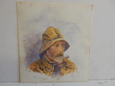 Philip John Ouless (British, 1817-1885) Watercolor. Philip John Ouless Antique Art 5