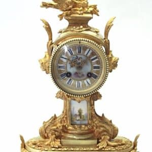  SOLD  Antique French Ormolu Mantel Clock 19th century Antique Clocks