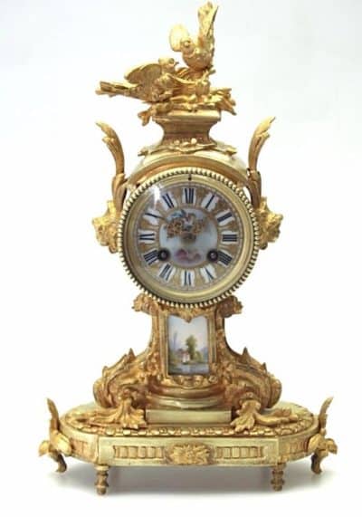  SOLD  Antique French Ormolu Mantel Clock