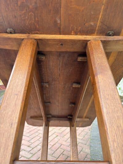 Brynmawr Arts & Crafts Oak Refectory Dining Table antique oak Antique Furniture 11