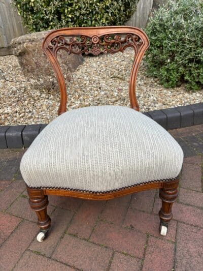 Victorian Fruitwood Bedroom Chair - Image 2