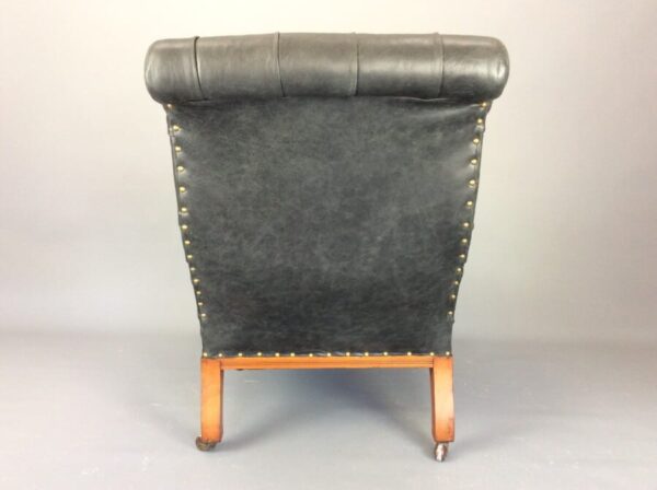 19th Century Reclining Library Reading Chair armchair Antique Chairs 10