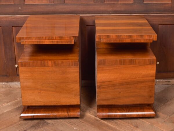 Art Deco Walnut Bedside Cabinets SAI2784 - Image 13