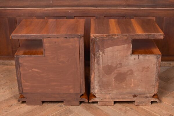 Art Deco Walnut Bedside Cabinets SAI2784 - Image 12