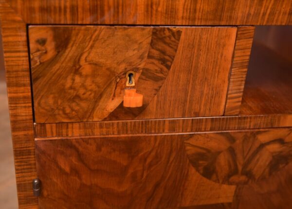 Art Deco Walnut Bedside Cabinets SAI2784 - Image 9