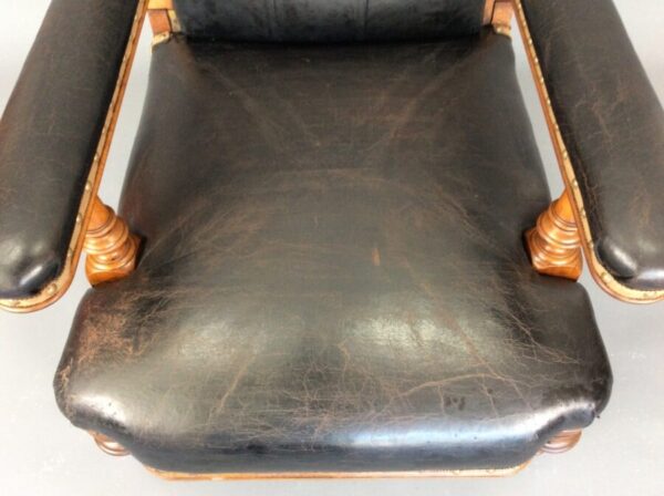 19th Century Scottish Reclining Library Reading Chair - Image 3