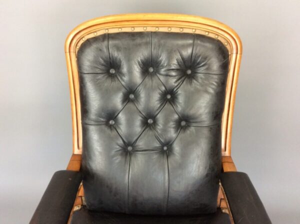 19th Century Scottish Reclining Library Reading Chair - Image 4