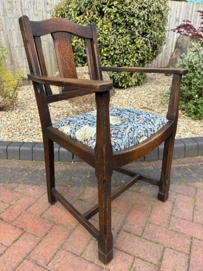 Cotswold School Oak Desk Chair armchair Antique Chairs 8