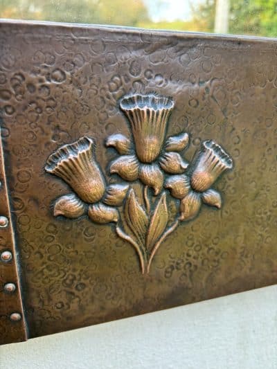 Arts & Crafts Copper Mirror c1910 - Image 3