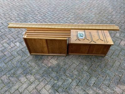 Danish Teak PS System Wall Mounted Shelving