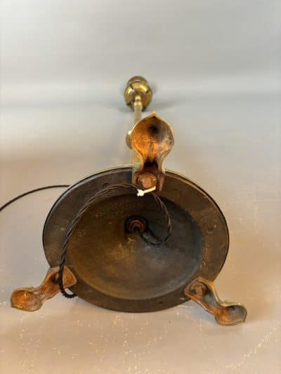 Arts & Crafts Brass Converted Oil Floor Lamp floor lamp Antique Lighting 8