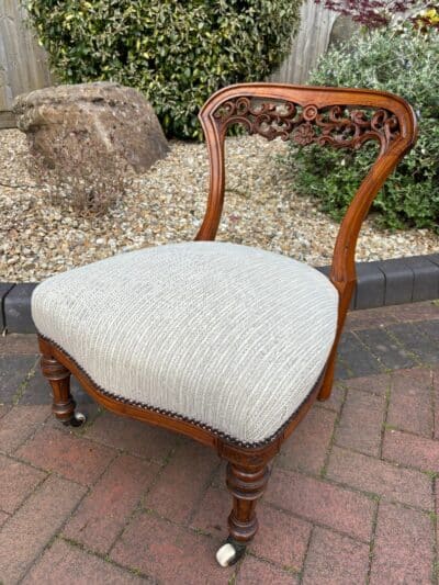 Victorian Fruitwood Bedroom Chair