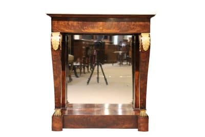 19thc French Marble Top Console Table