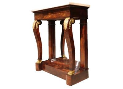 19thc French Marble Top Console Table - Image 2