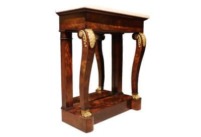 19thc French Marble Top Console Table - Image 3