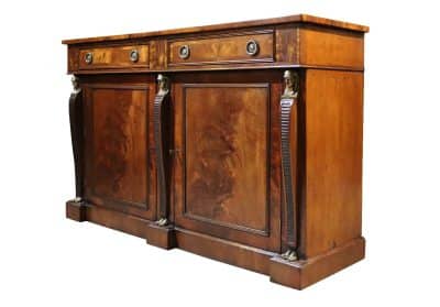 Victorian Flame Mahogany Chiffonier 19th century Antique Sideboards 4