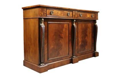 Victorian Flame Mahogany Chiffonier 19th century Antique Sideboards 5