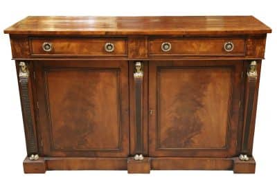 Victorian Flame Mahogany Chiffonier 19th century Antique Sideboards 6