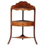 19thc Mahogany Corner Washstand 19th century Antique Furniture