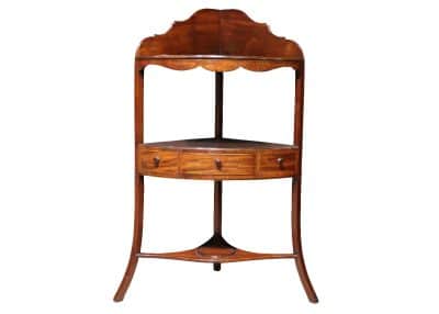19thc Mahogany Corner Washstand 19th century Antique Furniture 3