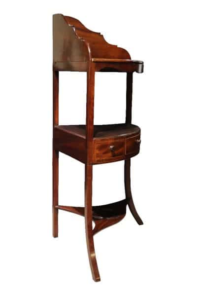 19thc Mahogany Corner Washstand 19th century Antique Furniture 4