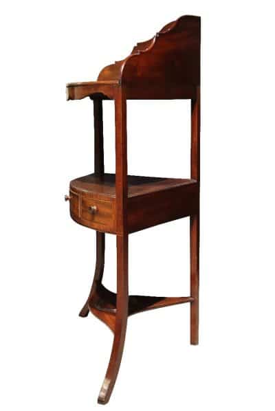 19thc Mahogany Corner Washstand 19th century Antique Furniture 5