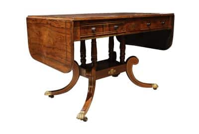 Regency Rosewood Sofa Table - Image 2