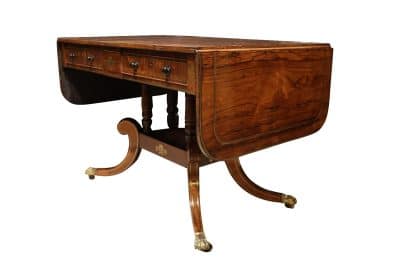 Regency Rosewood Sofa Table - Image 3