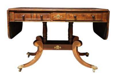 Regency Rosewood Sofa Table - Image 5