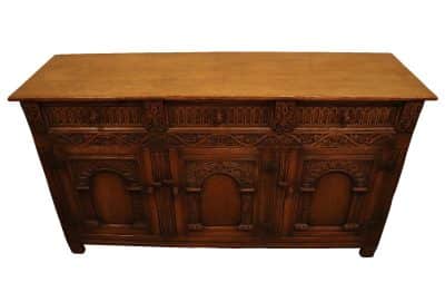 Ipswich Oak Dresser Base Mid 20thc - Image 2