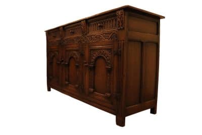 Ipswich Oak Dresser Base Mid 20thc - Image 4