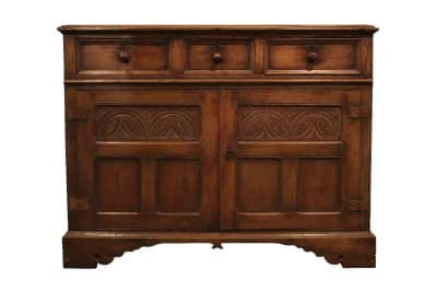 A Low Oak Dresser Base Antique Dressers 3