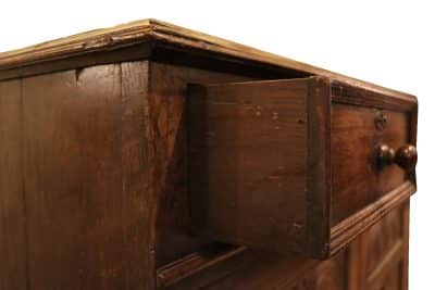 A Low Oak Dresser Base - Image 6