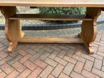 Heal's Arts & Crafts Oak Refectory Dining Table - Image 2