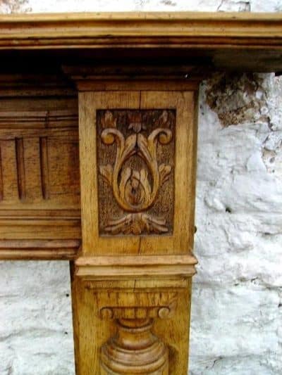 SOLD Victorian carved pine fire surround - Image 4