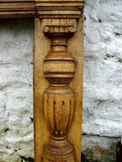 SOLD Victorian carved pine fire surround - Image 6