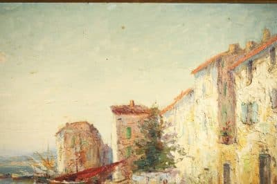 Huge Italo Giordani (1858-1928) Oil painting Antique Art 5