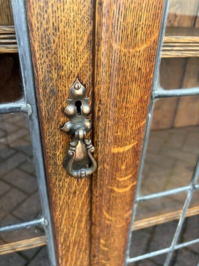Arts & Crafts Glazed Oak Bookcase - Image 4