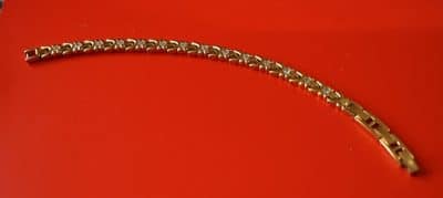 A Beautiful Gold Plated Rhinestone Bracelet - Gift - Image 5