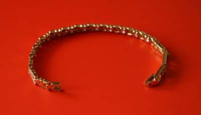 A Beautiful Gold Plated Rhinestone Bracelet - Gift - Image 4