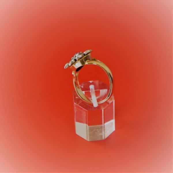 Vintage Gold Diamond Flower Ring - Boxed - FREE UK Postage - Image 5