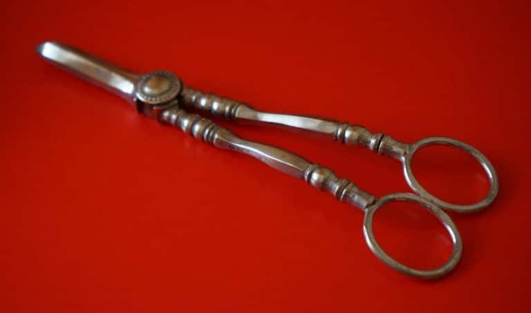 An Ornate Pair of Victorian E.P.N.S. Grape Scissors – Collectible / Gift